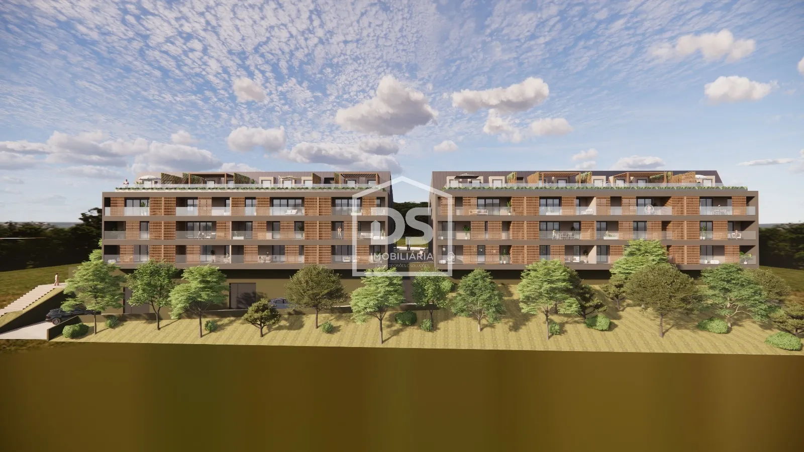 Apartamento T3 DUPLEX/ Novo/ Com Piscina/ Vista Rio/  Coimbra