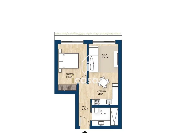 Apartment T1, Porto, Vila Nova de Gaia – photo 1