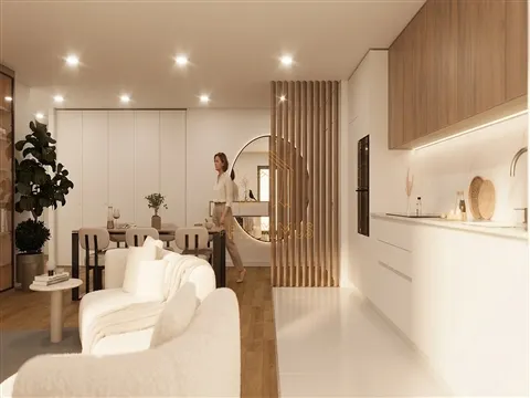 Apartamento T1 c/ piscina e parqueamento