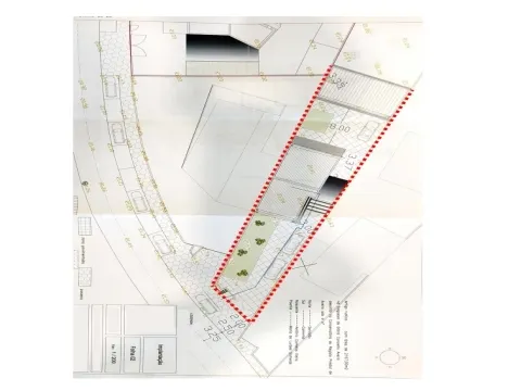 Terrain avec projet architectural approuvé