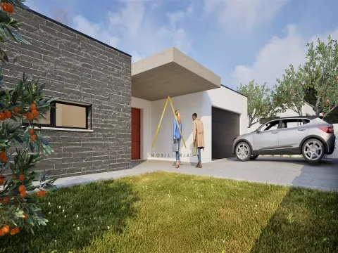 Moradia Isolada T4, inserida em 1352 m2 de terreno.