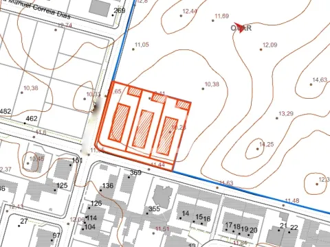 Terreno com projeto aprovado para 3 moradias térreas 