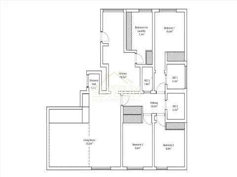 Apartamiento 4 habitaciones