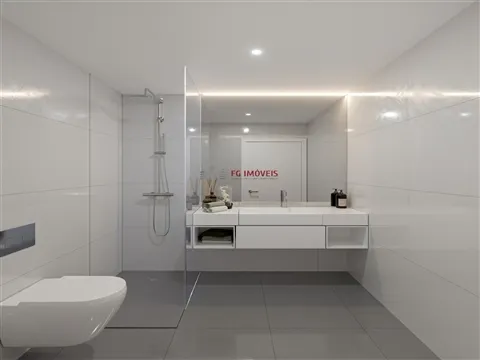 Apartamento T1 Novo com Varanda e Estacionamento Edifício Belo Horizonte Setúbal
