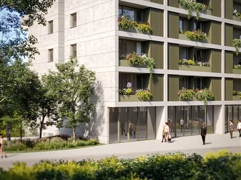 Apartamento T1 com Varanda no The Urban Yard | Jardins da Arrábida