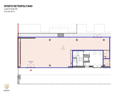 Loja com 280 m2 em Matosinhos