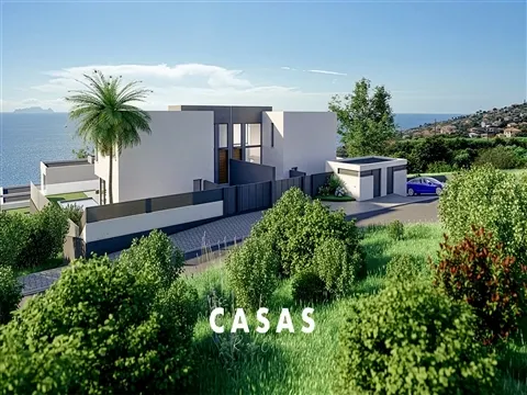  Moradia Geminada com 3 Suítes, Piscina privada, ar-condicionado e garagem para 2 viaturas.