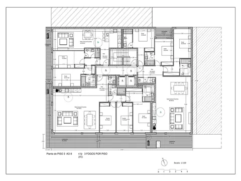 Apartamento T3 com uma varanda com 45 m2 e garagem individual, Boavista