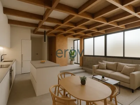 Apartamento T1 Duplex em Joane – Em fase de transformação, localização central