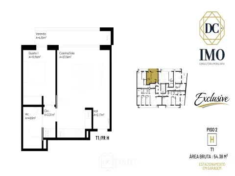 Apartamiento 1 habitación
