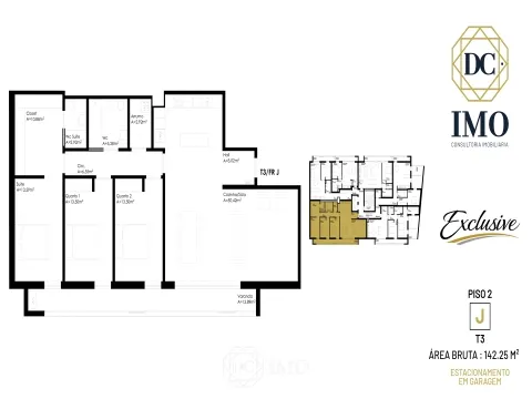 Apartamento T3 com varanda em Tondela | Edifício Exclusive