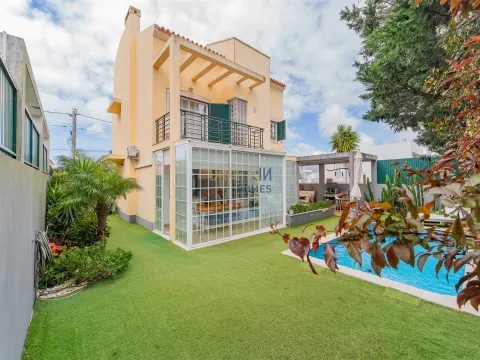 4-Zimmer-Haus mit beheiztem Pool in Alcabideche zu vermieten