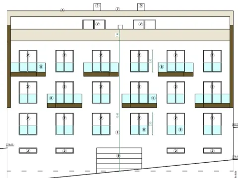 3 bedroom duplex, with two terraces