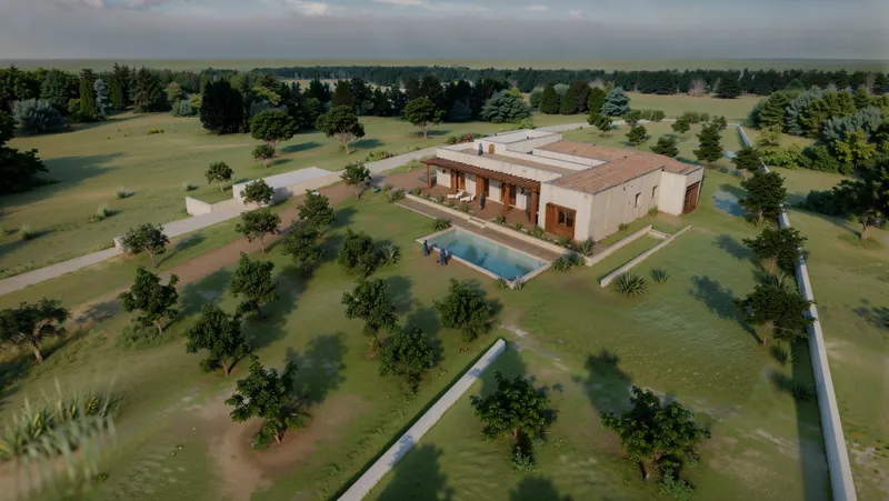 Plot of land for sale with ruin and building feasibility